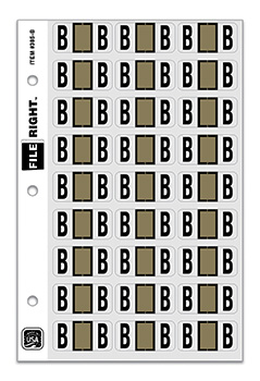 File right™ brand - alphabet labels
